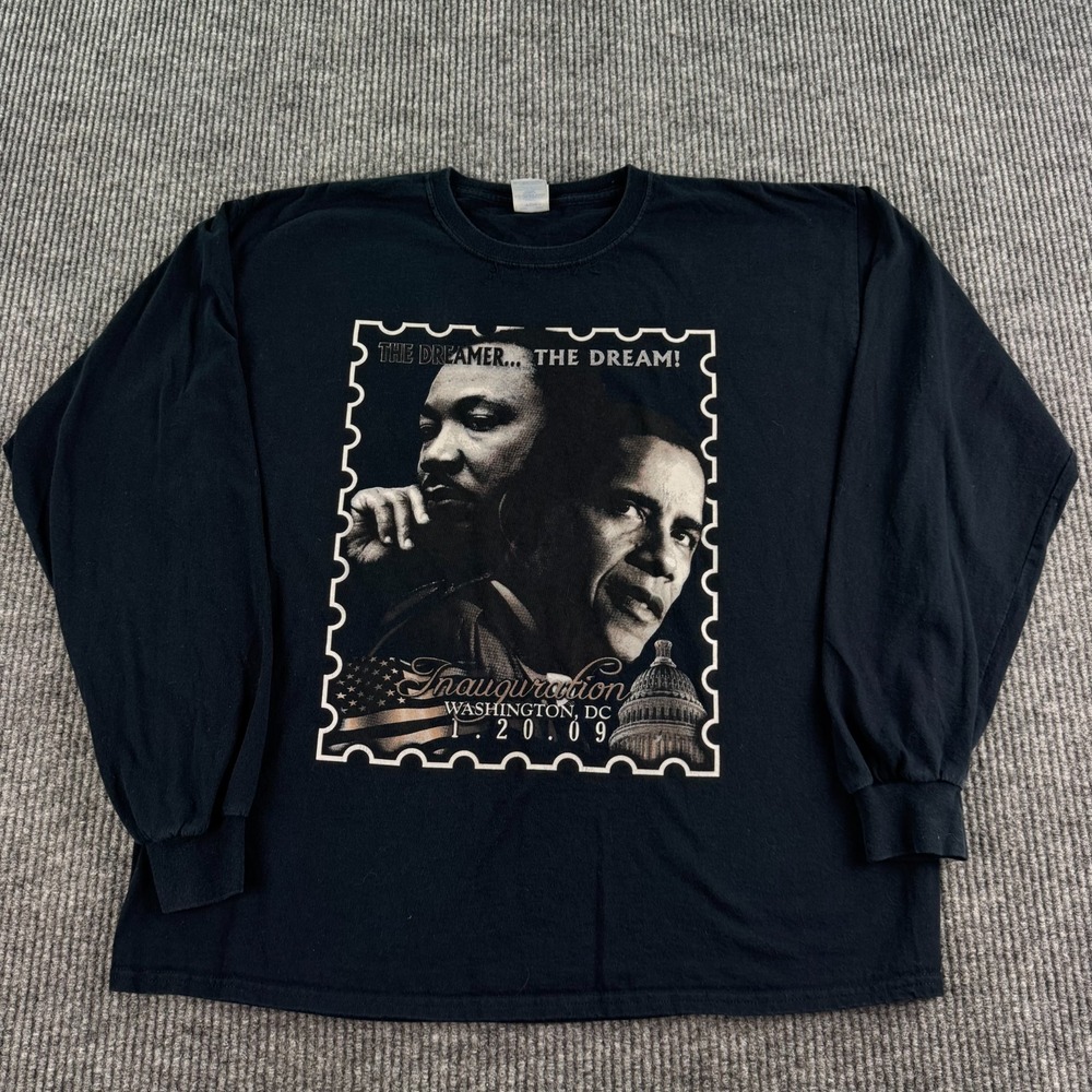 Barack Obama MLK 2009 Inauguration T Shirt Washington DC Gildan Graphic Tee XL